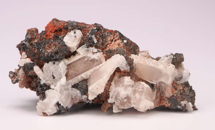 Baryte, Andradite and Hausmannite Cluster, N'Chwaning II, Northern Cape, South Africa