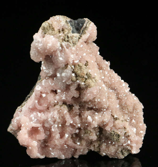 Rhodochrosite on Matrix,"N'Chwaning II Mine, Kalahari Manganese Field, Northern Cape, South Africa.