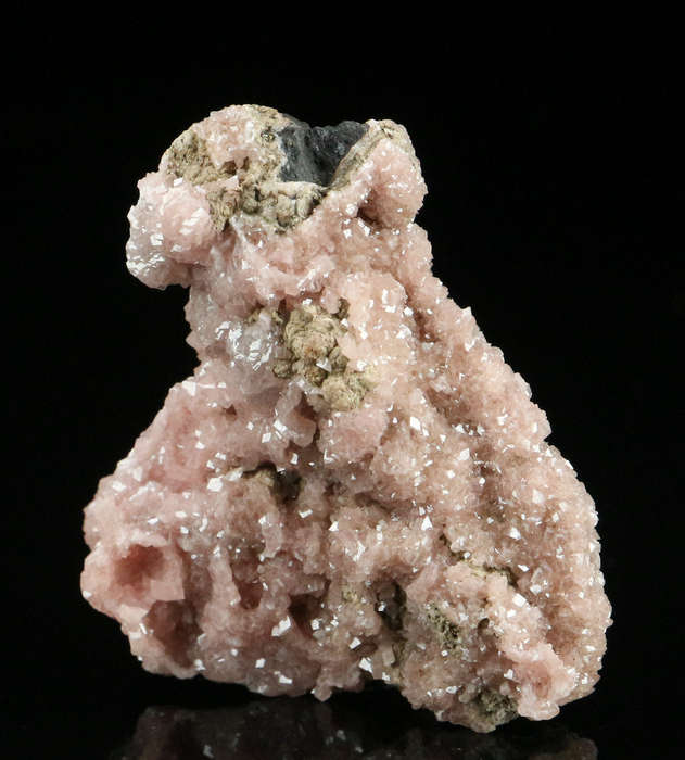 Rhodochrosite on Matrix,"N'Chwaning II Mine, Kalahari Manganese Field, Northern Cape, South Africa.