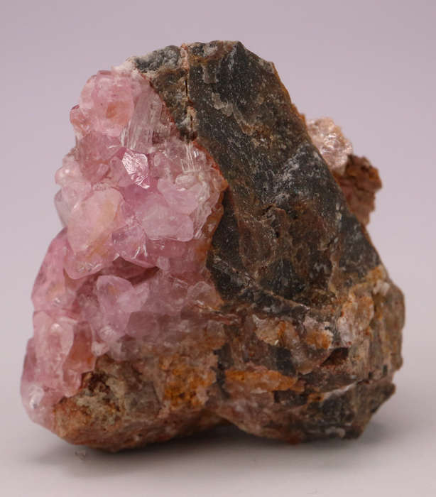 Cobaltoan Calcite on Matrix, Mashamba West Mine, DRC