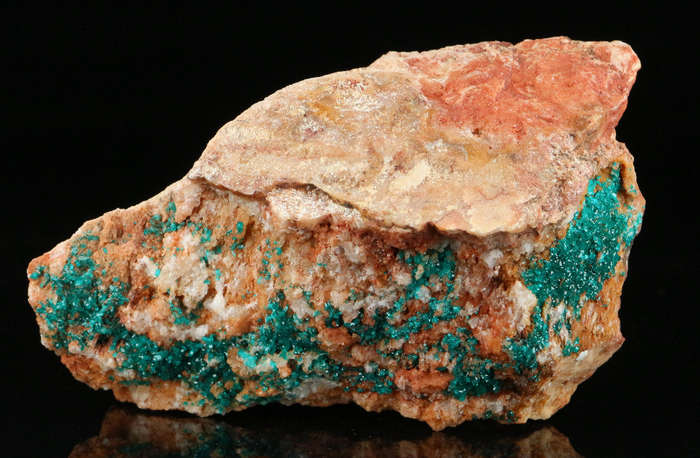 Dioptase on Matrix, Kaokoveld Region, Namibia