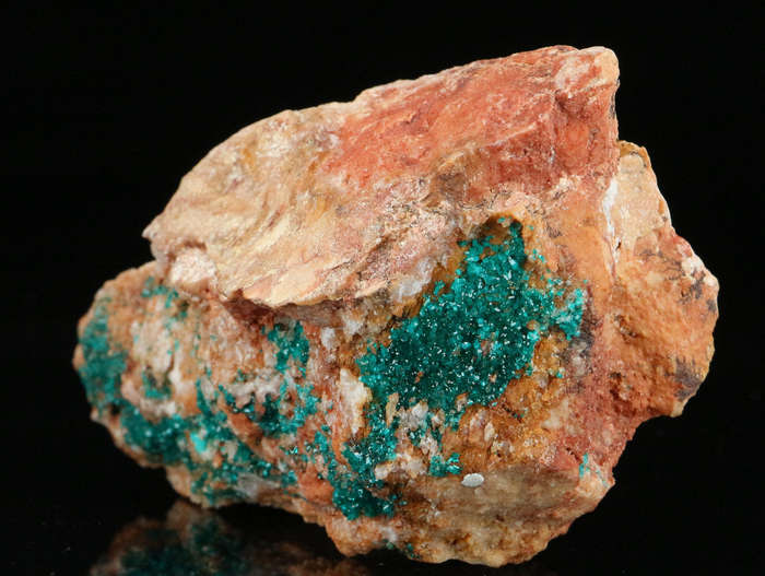 Dioptase on Matrix, Kaokoveld Region, Namibia