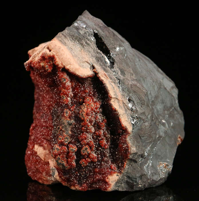 Andradite on Matrix, "N'Chwaning II Mine, Kalahari Manganese Field, Northern Cape, South Africa. "