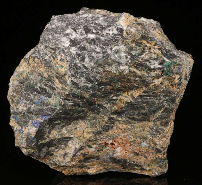 Malachite, Azurite on Matrix, Tsumeb Mine, Namibia