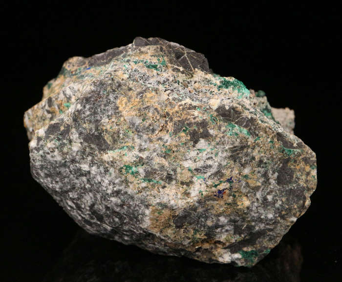 Malachite, Azurite on Matrix, Tsumeb Mine, Namibia