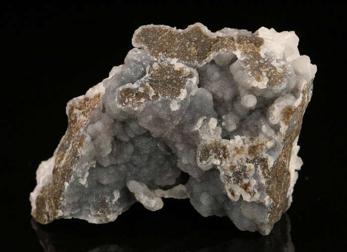 Calcite on Quartz on Matrix, SKorpion Mine, Karas Region, Namibia