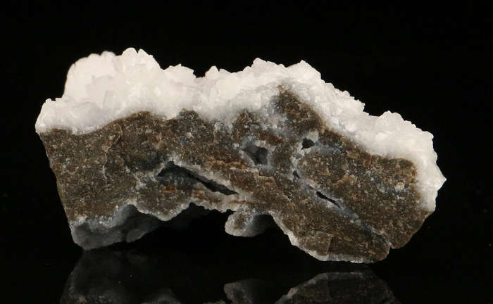 Calcite on Quartz on Matrix, SKorpion Mine, Karas Region, Namibia