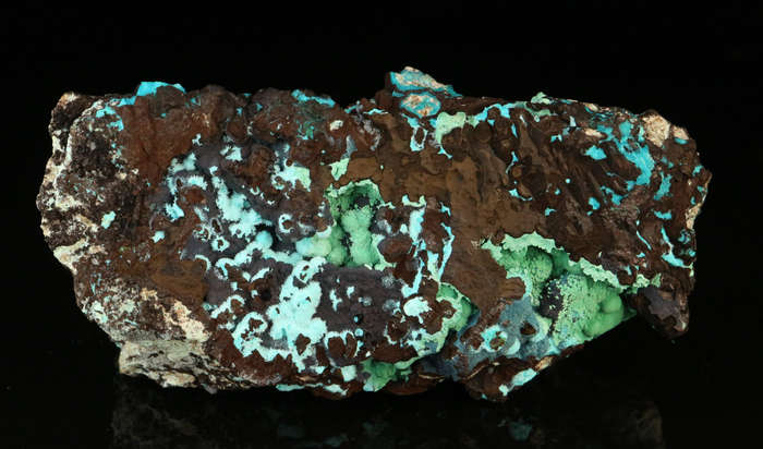 Malachite, Chrysocolla & Plancheite, Skorpion Mine, Karas Region, Namibia