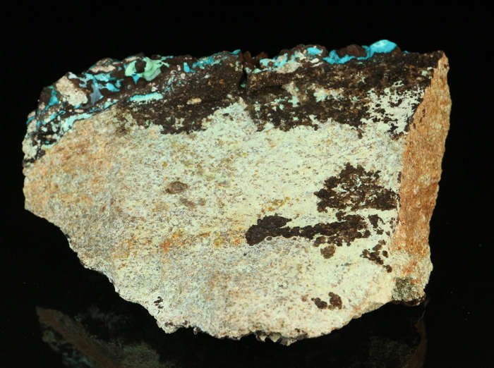 Malachite, Chrysocolla & Plancheite, Skorpion Mine, Karas Region, Namibia