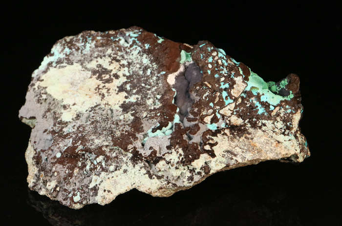 Malachite, Chrysocolla & Plancheite, Skorpion Mine, Karas Region, Namibia