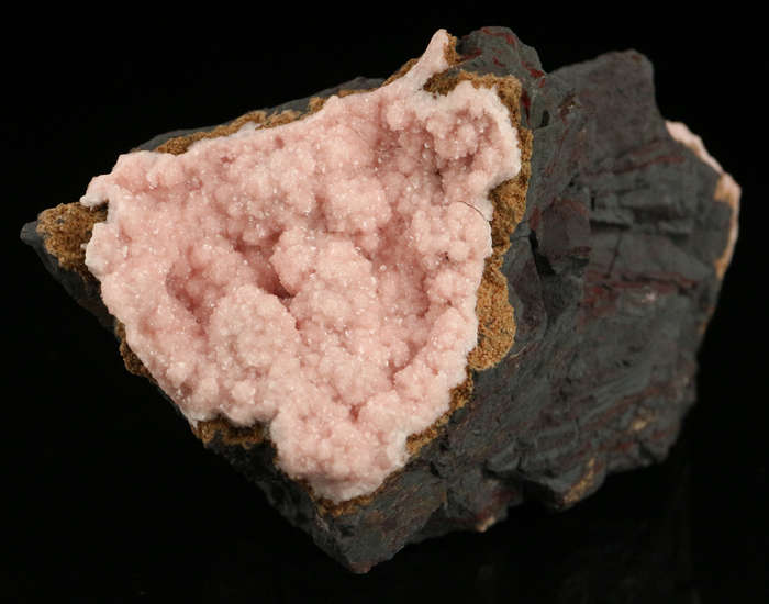 Rhodochrosite on Matrix,"N'Chwaning II Mine, Kalahari Manganese Field, Northern Cape, South Africa "