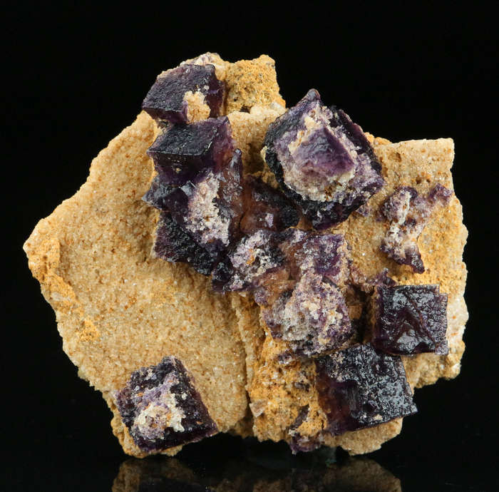 Grape Jelly Fluorite on Matrix, Damaraland, Palmwag, Erongo, Namibia