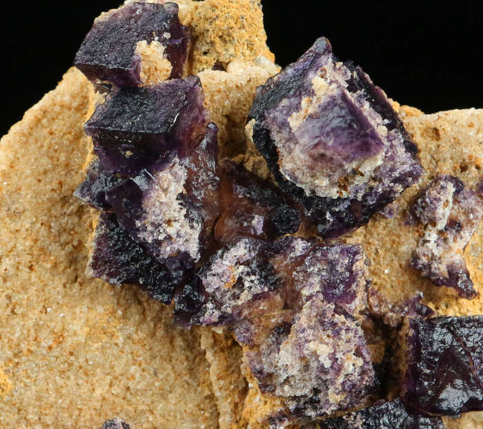 Grape Jelly Fluorite on Matrix, Damaraland, Palmwag, Erongo, Namibia