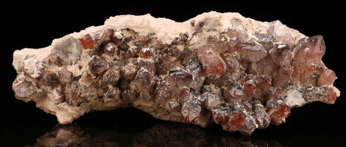 Red Hematite incl Quartz Cluster, Orange River Area, Northern Cape, South Africa