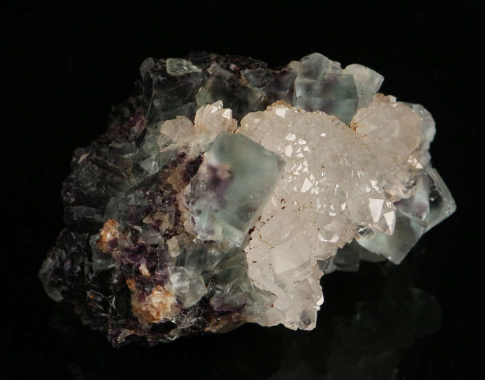 Quartz on Fluorite Cluster, Okoruso Mine, Namibia