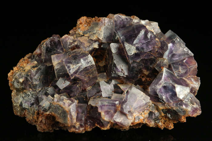 Purple Zoned Fluorite Cluster, Okoruso Mine, Namibia