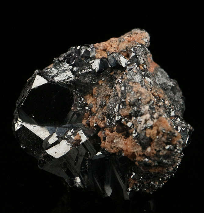 Hematite Cluster, "N'Chwaning II Mine, Kalahari Manganese Field, Northern Cape, South Africa. "