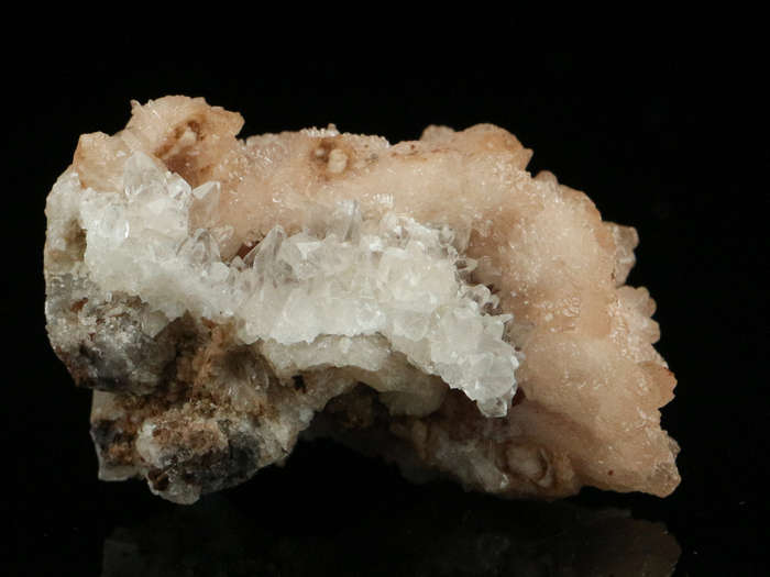 Olmiite, Calcite on Matrix,"N'Chwaning II Mine, Kalahari Manganese Field, Northern Cape, South Afric