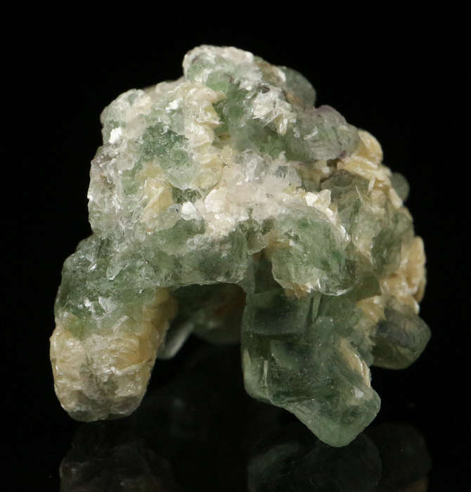 Muscovite on Fluorite, Erongo Mnt Region, Namibia