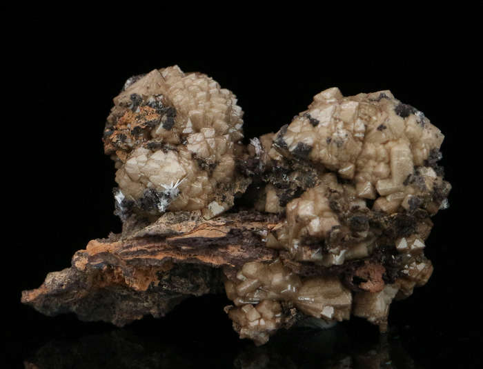 Olmiite on Matrix, "N'Chwaning II Mine, Kalahari Manganese Field, Northern Cape, South Africa. "