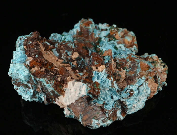 Malachite on Shattuckite, Tantara Mine, DRC