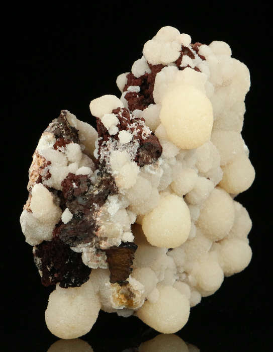 Calcite on Goethite, "N'Chwaning II Mine, Kalahari Manganese Field, Northern Cape, South Africa "