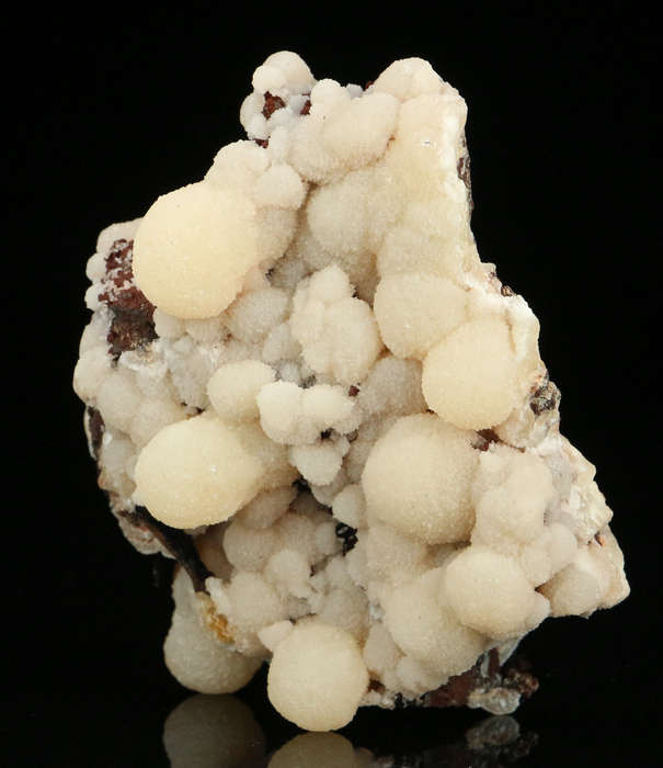 Calcite on Goethite, "N'Chwaning II Mine, Kalahari Manganese Field, Northern Cape, South Africa "