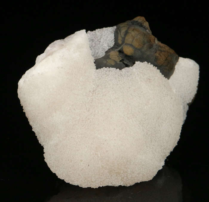 Calcite on Goethite, "N'Chwaning II Mine, Kalahari Manganese Field, Northern Cape, South Africa "