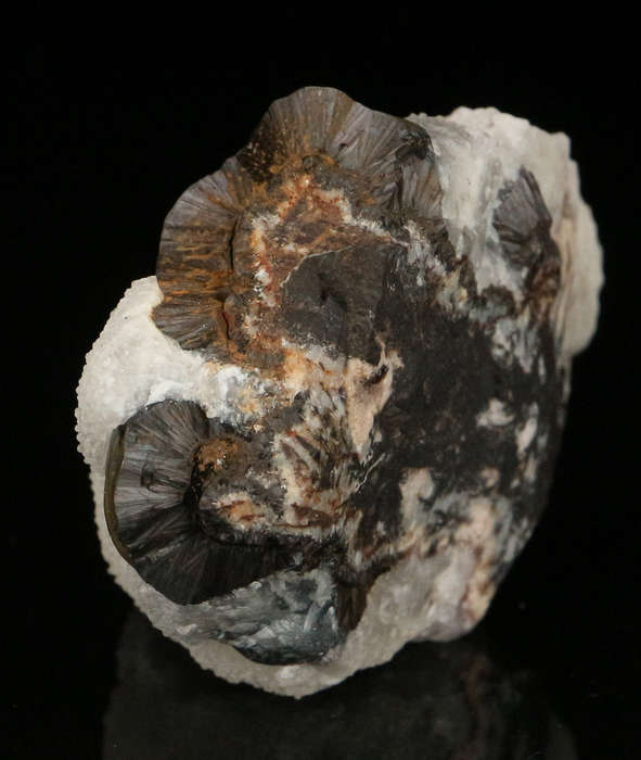 Calcite on Goethite, "N'Chwaning II Mine, Kalahari Manganese Field, Northern Cape, South Africa "