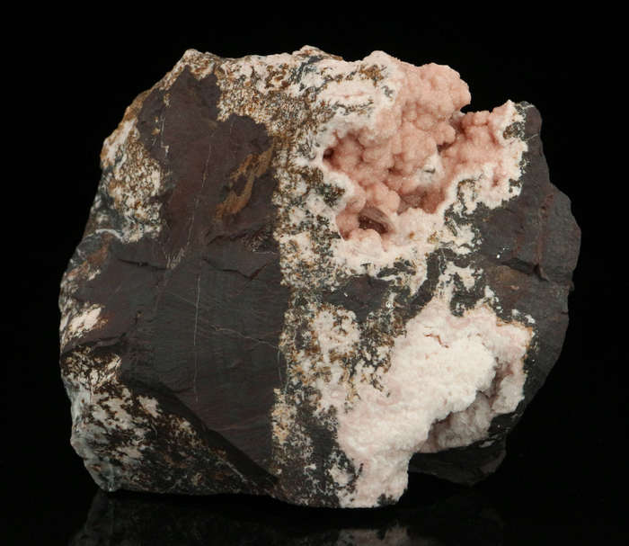 Rhodochrosite on Matrix,"N'Chwaning II Mine, Kalahari Manganese Field, Northern Cape, South Africa "