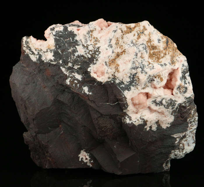 Rhodochrosite on Matrix,"N'Chwaning II Mine, Kalahari Manganese Field, Northern Cape, South Africa "