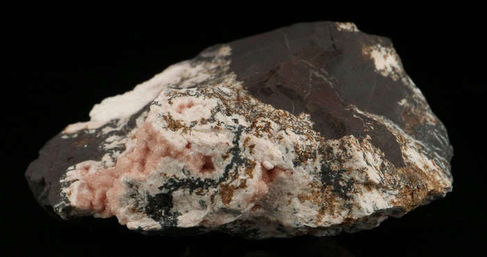 Rhodochrosite on Matrix,"N'Chwaning II Mine, Kalahari Manganese Field, Northern Cape, South Africa "