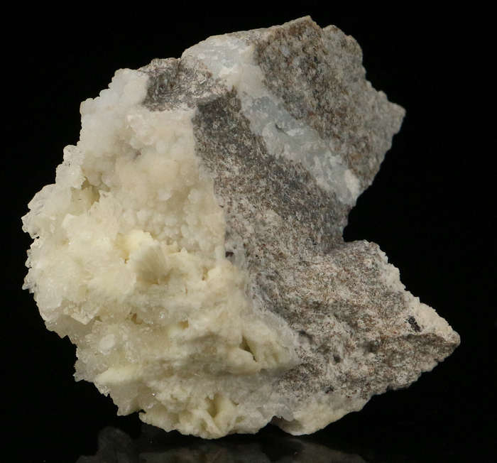 Hemimorphite on Fluorapatite, Skorpion Mine, Karas Region, Namibia