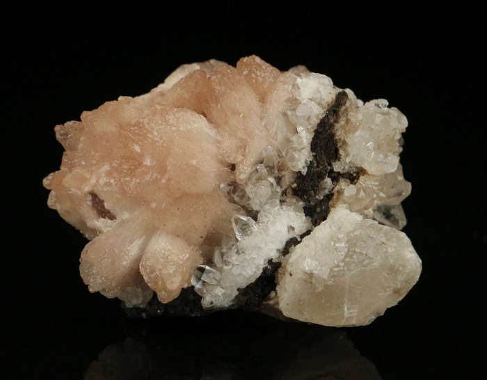 Calcite with Olmiite, "N'Chwaning II Mine, Kalahari Manganese Field, Northern Cape, South Africa "