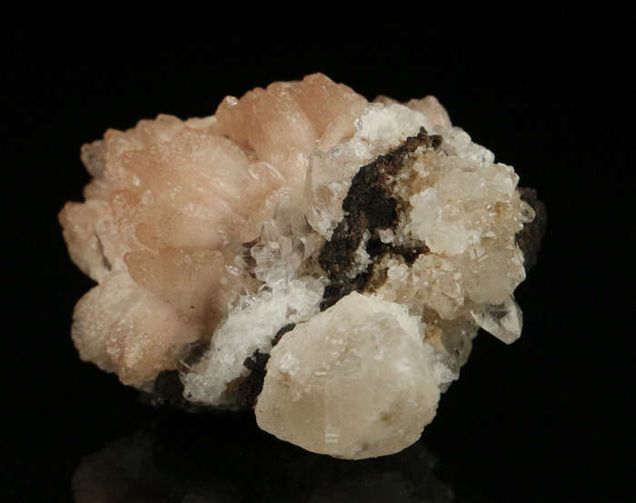 Calcite with Olmiite, "N'Chwaning II Mine, Kalahari Manganese Field, Northern Cape, South Africa "