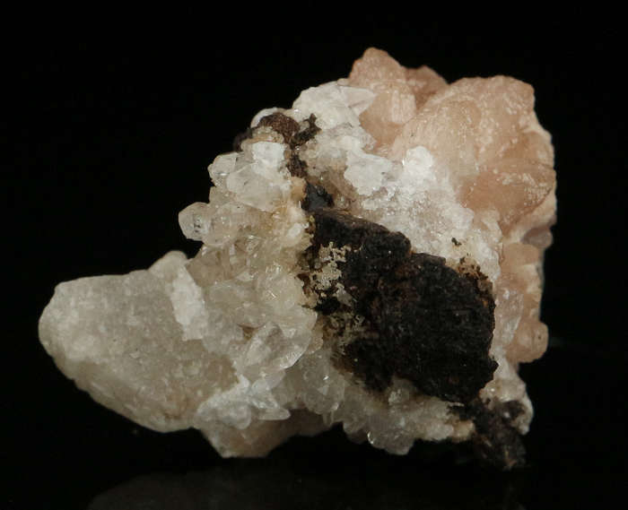 Calcite with Olmiite, "N'Chwaning II Mine, Kalahari Manganese Field, Northern Cape, South Africa "