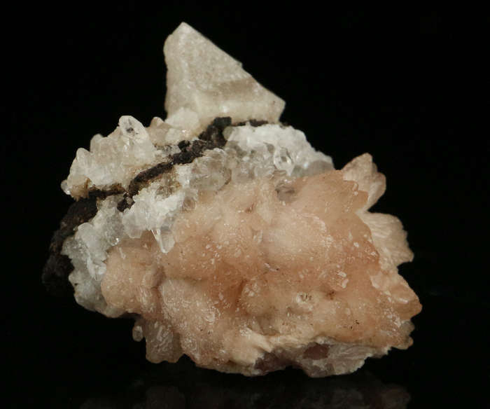 Calcite with Olmiite, "N'Chwaning II Mine, Kalahari Manganese Field, Northern Cape, South Africa "