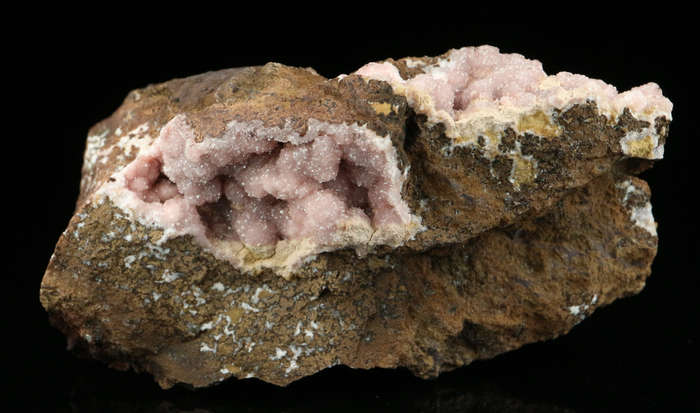 Rhodochrosite on Matrix,"N'Chwaning III Mine, Kalahari Manganese Field, Northern Cape, South Africa.
