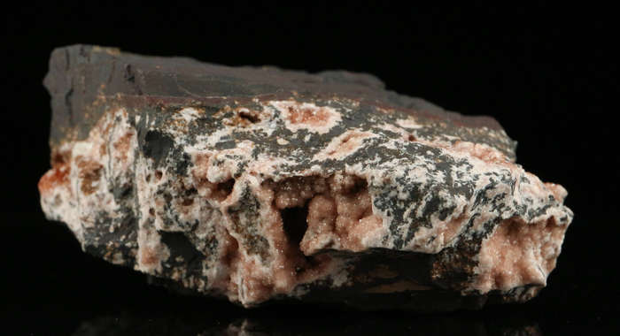 Rhodochrosite on Matrix,"N'Chwaning II Mine, Kalahari Manganese Field, Northern Cape, South Africa "