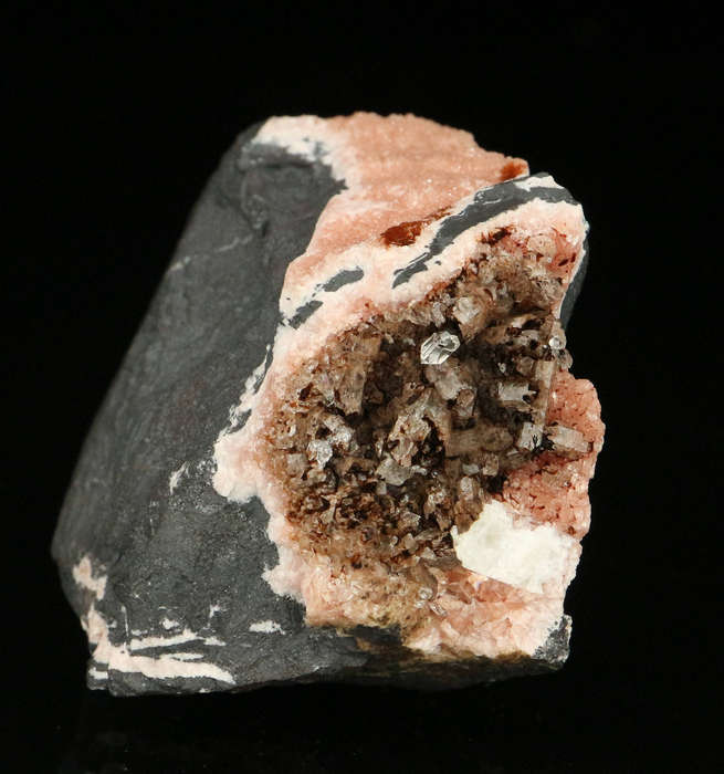 Rhodochrosite on Matrix,"N'Chwaning II Mine, Kalahari Manganese Field, Northern Cape, South Africa "