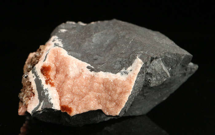 Rhodochrosite on Matrix,"N'Chwaning II Mine, Kalahari Manganese Field, Northern Cape, South Africa "