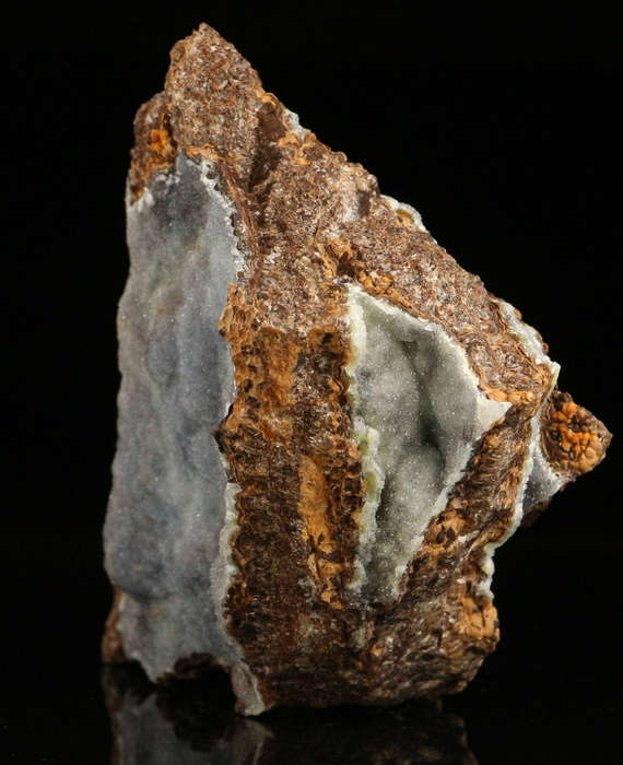 Quartz on Smithsonite on Matrix, Skorpion Mine, Karas Region, Namibia