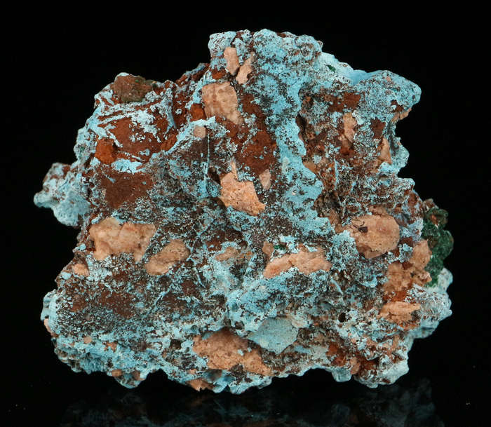 Malachite on Shattuckite, Tantara Mine, DRC