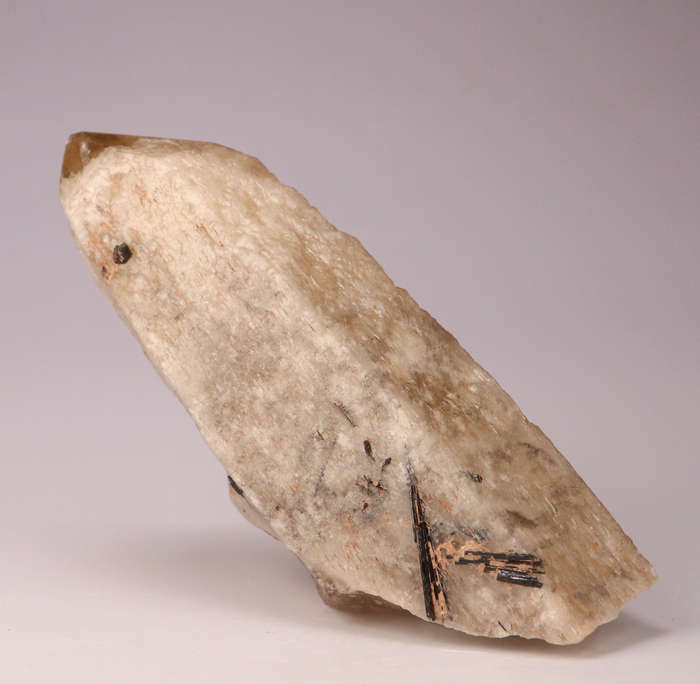 Tourmaline on Quartz Point, Erongo Mnt Region, Namibia