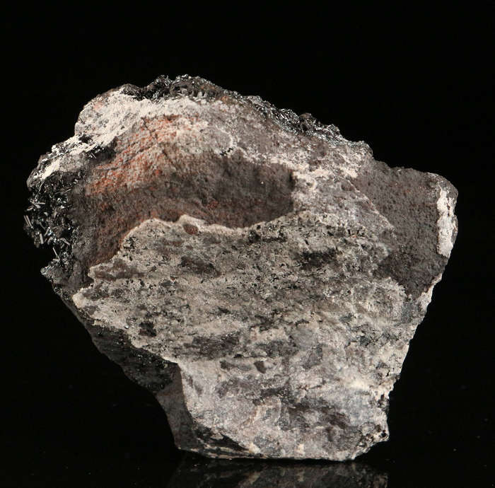 Gaudefroyite & Hematite on Matrix,"N'Chwaning II Mine, Kalahari Manganese Field, Northern Cape, Sout