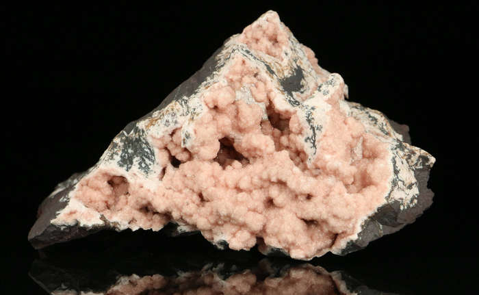 Rhodochrosite on Matrix,"N'Chwaning II Mine, Kalahari Manganese Field, Northern Cape, South Africa "