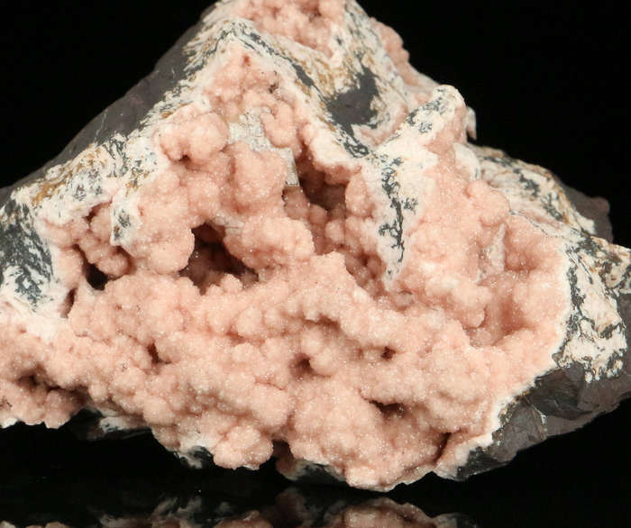 Rhodochrosite on Matrix,"N'Chwaning II Mine, Kalahari Manganese Field, Northern Cape, South Africa "
