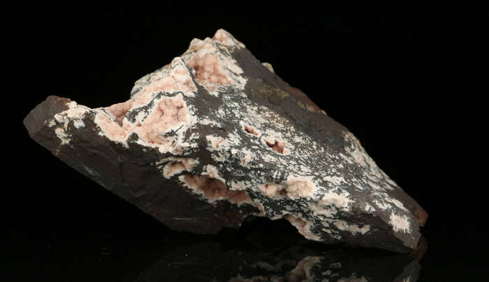 Rhodochrosite on Matrix,"N'Chwaning II Mine, Kalahari Manganese Field, Northern Cape, South Africa "