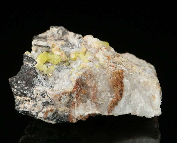 Ettringite on Matrix, "N'Chwaning II Mine, Kalahari Manganese Field, Northern Cape, South Africa "