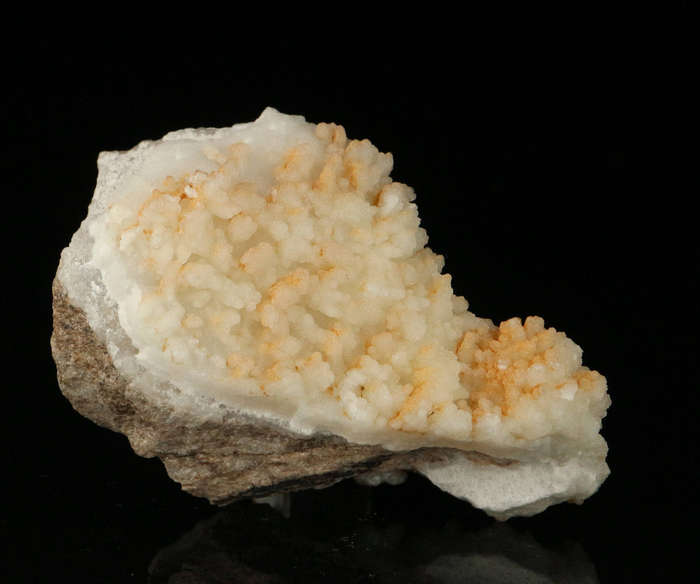 Quartz on Smithsonite, Skorpion Mine, Karas Region, Namibia